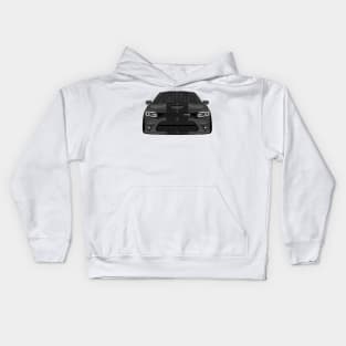 DODGE CHARGER DARK-GREY Kids Hoodie